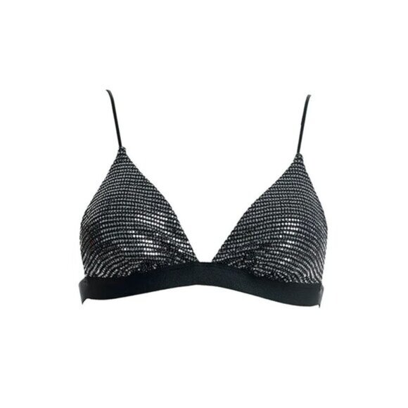 NWT Sugarfree metallic accent triangle bikini top & bikini bottom set - Picture 7 of 15